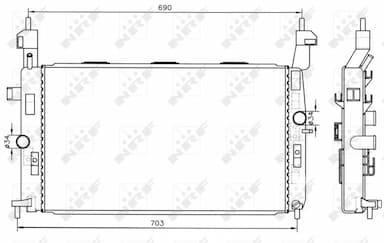 Radiators, Motora dzesēšanas sistēma NRF 55317 4