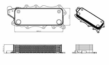 Eļļas radiators, Motoreļļa NRF 31319 5