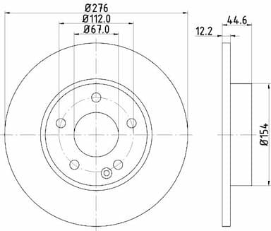 Bremžu diski HELLA 8DD 355 128-261 4