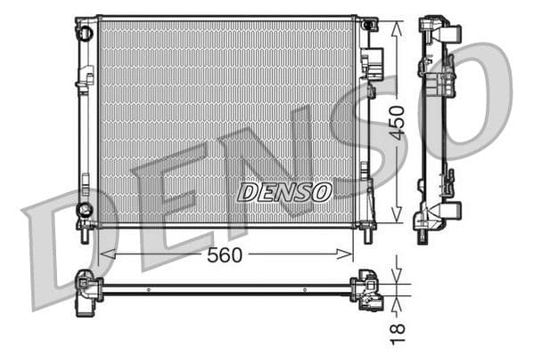 Radiators, Motora dzesēšanas sistēma DENSO DRM23095 1