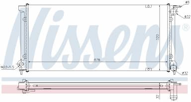 Radiators, Motora dzesēšanas sistēma NISSENS 652621 5