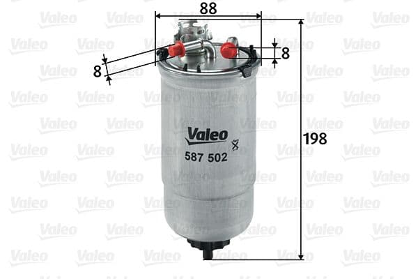 Degvielas filtrs VALEO 587502 1