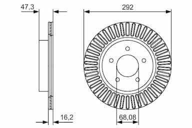 Bremžu diski BOSCH 0 986 479 D20 5