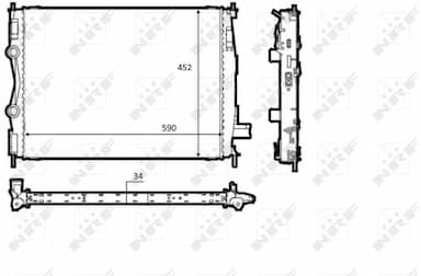 Radiators, Motora dzesēšanas sistēma NRF 58539 4