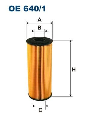 Eļļas filtrs FILTRON OE 640/1 1