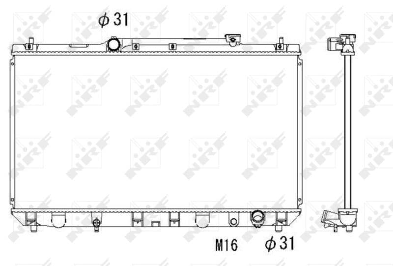 Radiators, Motora dzesēšanas sistēma NRF 53307 1