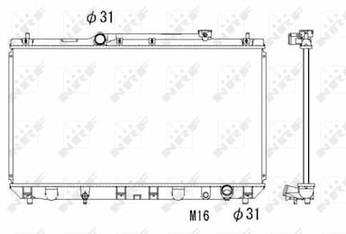 Radiators, Motora dzesēšanas sistēma NRF 53307 1