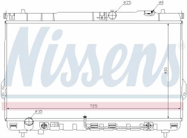 Radiators, Motora dzesēšanas sistēma NISSENS 67036 5