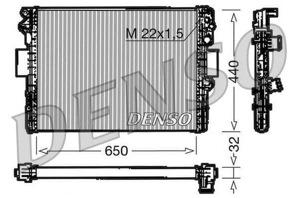 Radiators, Motora dzesēšanas sistēma DENSO DRM12005 1