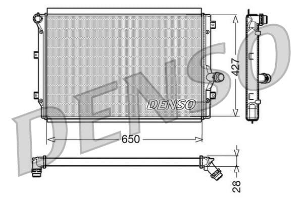 Radiators, Motora dzesēšanas sistēma DENSO DRM32017 1