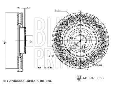 Bremžu diski BLUE PRINT ADBP430036 3