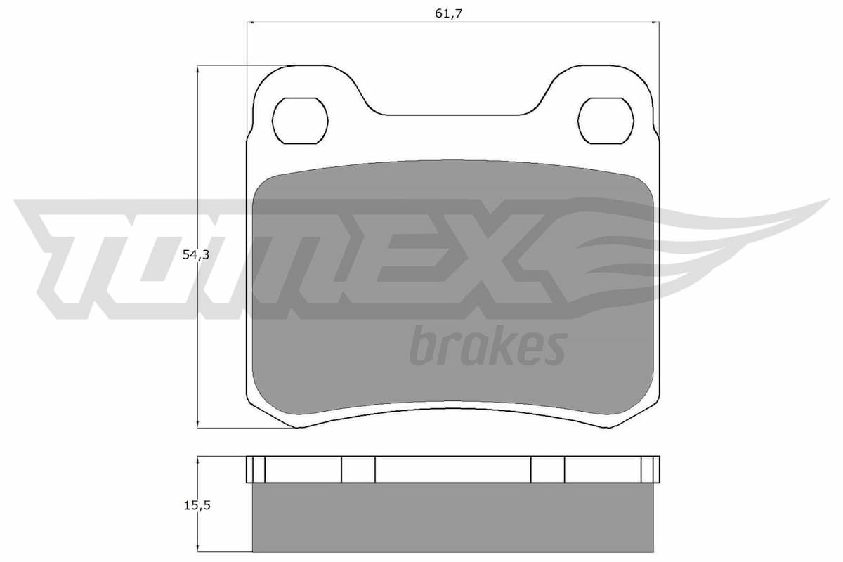 Bremžu uzliku kompl., Disku bremzes TOMEX Brakes TX 10-371 1