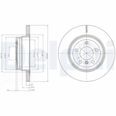 Bremžu diski DELPHI BG4168 1