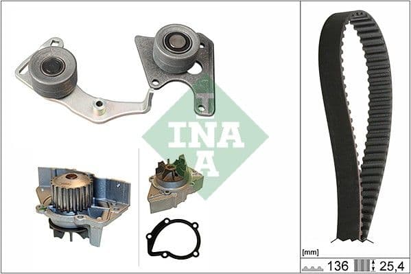 Ūdenssūknis + Zobsiksnas komplekts Schaeffler INA 530 0096 31 1