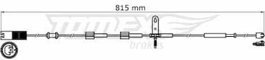 Indikators, Bremžu uzliku nodilums TOMEX Brakes TX 31-37 1