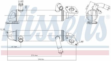 Radiators, Izplūdes gāzu recirkulācija NISSENS 989396 5