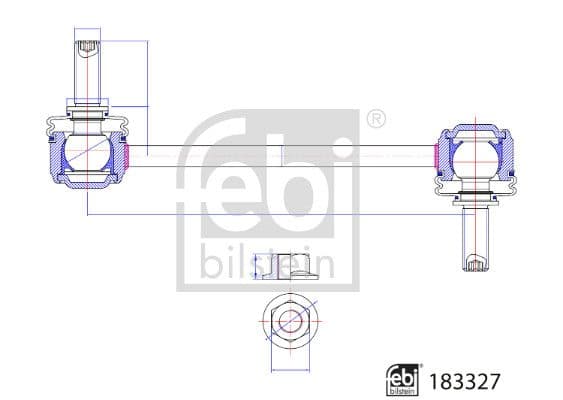 Stiepnis/Atsaite, Stabilizators FEBI BILSTEIN 183327 1