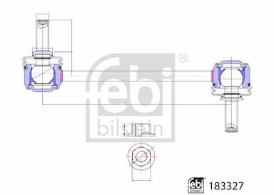 Stiepnis/Atsaite, Stabilizators FEBI BILSTEIN 183327 1