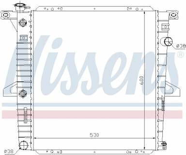 Radiators, Motora dzesēšanas sistēma NISSENS 62060 5