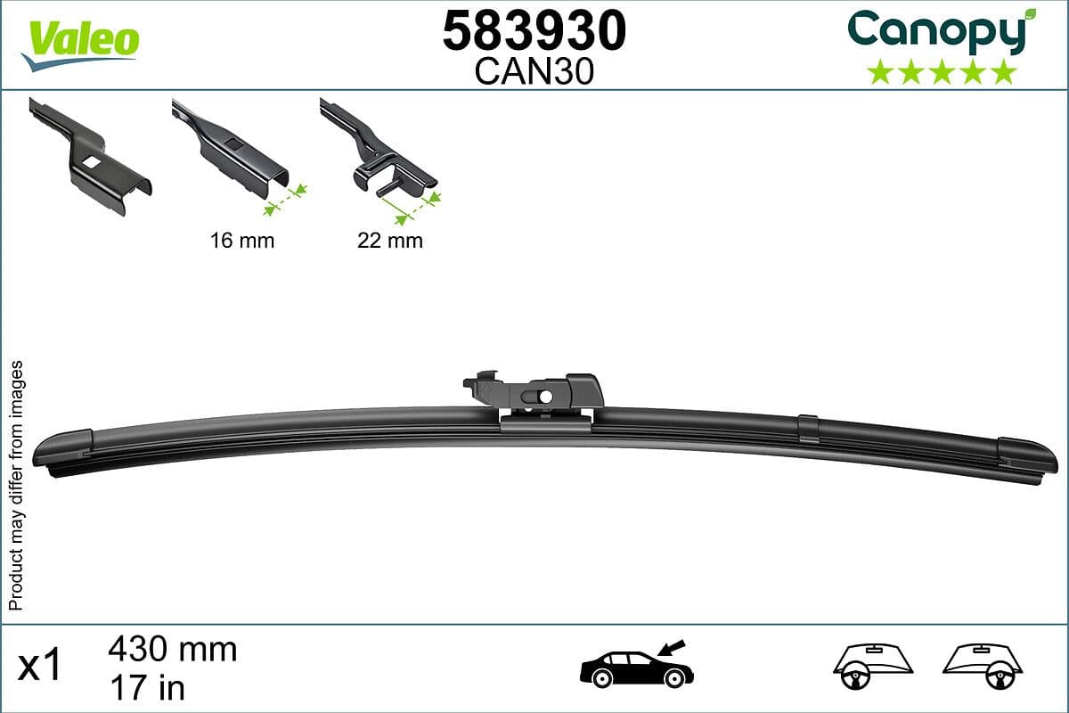 Stikla tīrītāja slotiņa VALEO 583930 1