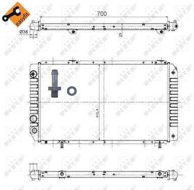 Radiators, Motora dzesēšanas sistēma NRF 52063 5