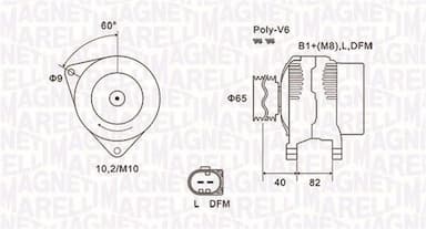 Ģenerators MAGNETI MARELLI 063731746010 1