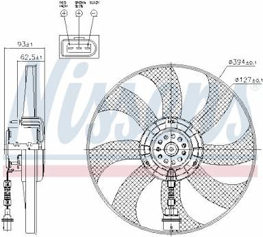 Ventilators, Motora dzesēšanas sistēma NISSENS 85549 6