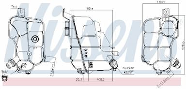 Kompensācijas tvertne, Dzesēšanas šķidrums NISSENS 996157 5
