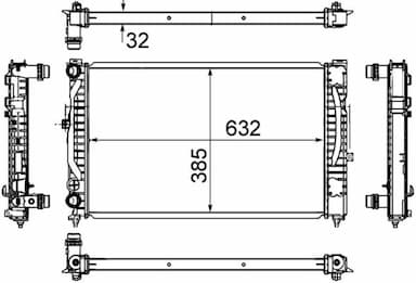 Radiators, Motora dzesēšanas sistēma MAHLE CR 647 000S 2