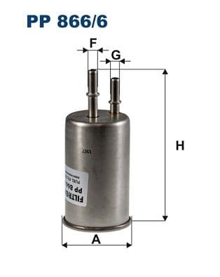 Degvielas filtrs FILTRON PP 866/6 1