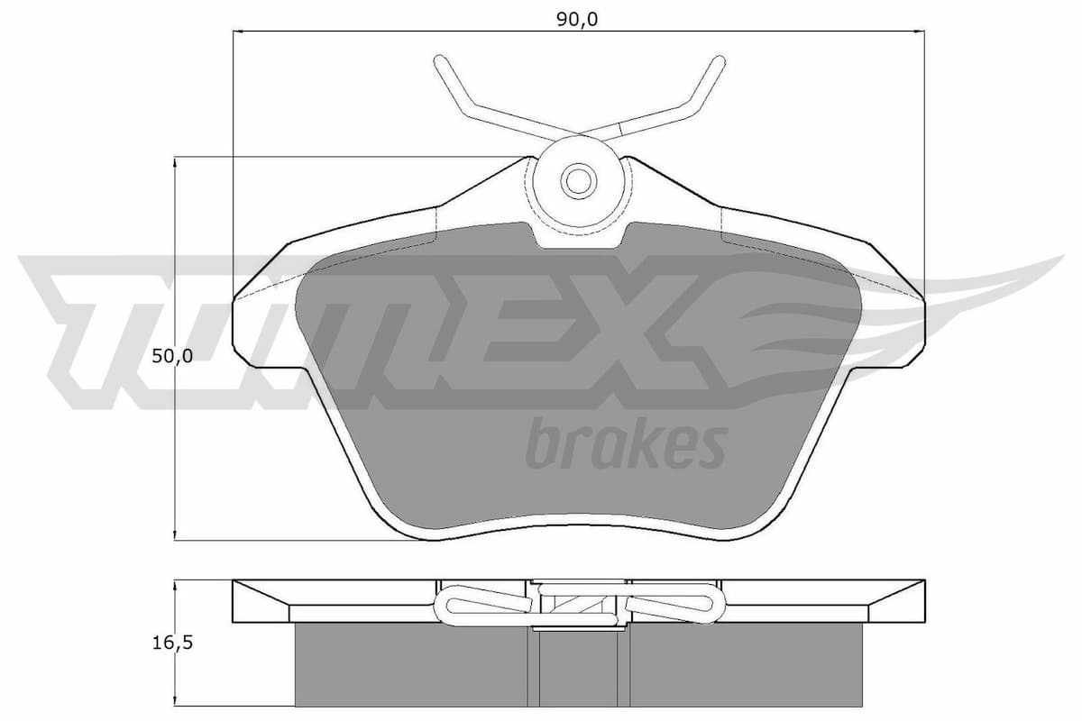 Bremžu uzliku kompl., Disku bremzes TOMEX Brakes TX 12-68 1