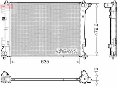 Radiators, Motora dzesēšanas sistēma DENSO DRM41028 1