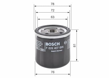 Eļļas filtrs BOSCH F 026 407 005 5