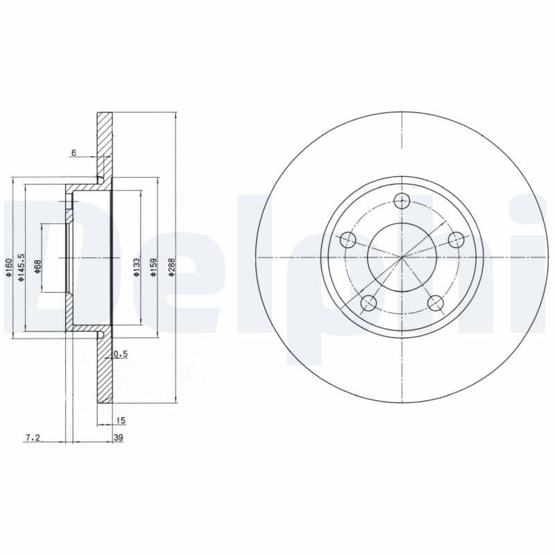 Bremžu diski DELPHI BG2749 1