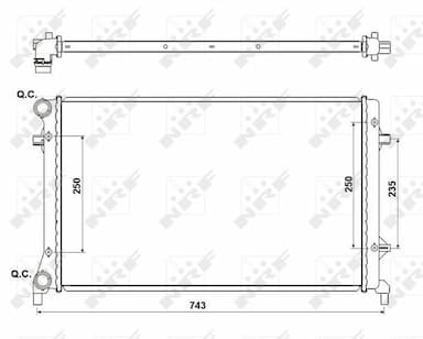 Radiators, Motora dzesēšanas sistēma NRF 53405A 4