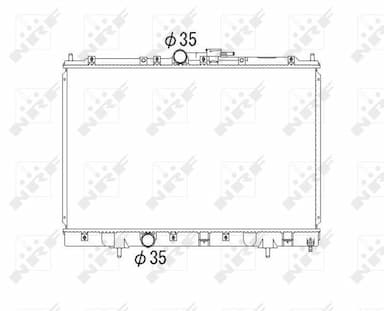 Radiators, Motora dzesēšanas sistēma NRF 53792 1