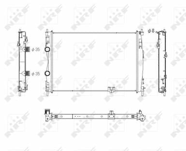 Radiators, Motora dzesēšanas sistēma NRF 53757 1