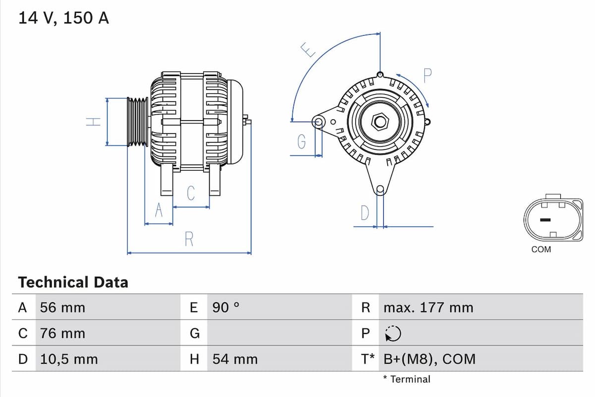 Ģenerators BOSCH 0 986 080 580 1