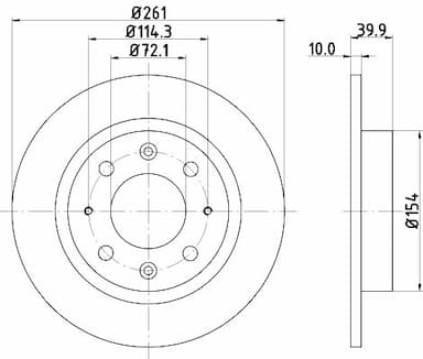 Bremžu diski HELLA 8DD 355 107-371 4