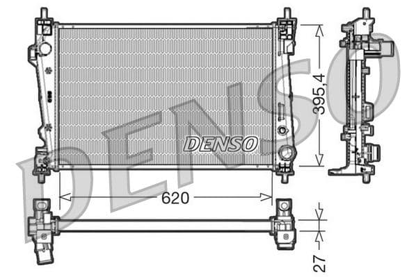 Radiators, Motora dzesēšanas sistēma DENSO DRM01007 1