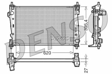 Radiators, Motora dzesēšanas sistēma DENSO DRM01007 1