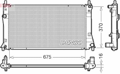 Radiators, Motora dzesēšanas sistēma DENSO DRM44035 1