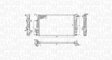 Radiators, Motora dzesēšanas sistēma MAGNETI MARELLI 350213200600 1