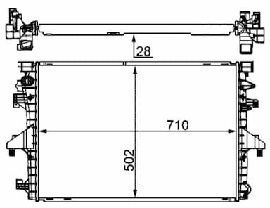 Radiators, Motora dzesēšanas sistēma MAHLE CR 1792 000S 1