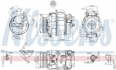Kompresors, Gaisa kond. sistēma NISSENS 89212 6