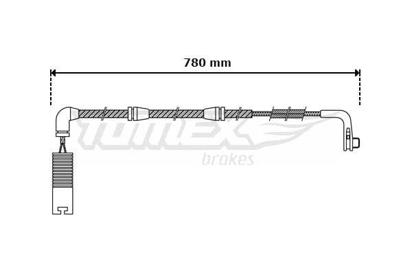 Indikators, Bremžu uzliku nodilums TOMEX Brakes TX 30-47 1