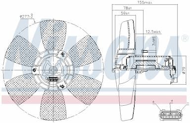 Ventilators, Motora dzesēšanas sistēma NISSENS 85679 6