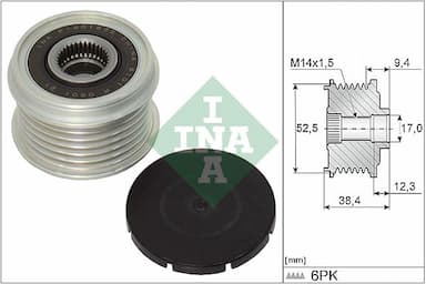 Ģeneratora brīvgaitas mehānisms Schaeffler INA 535 0329 10 1