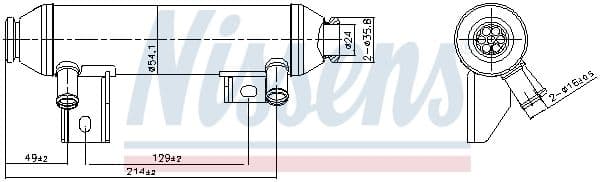 Radiators, Izplūdes gāzu recirkulācija NISSENS 989419 1