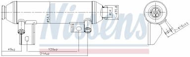 Radiators, Izplūdes gāzu recirkulācija NISSENS 989419 1